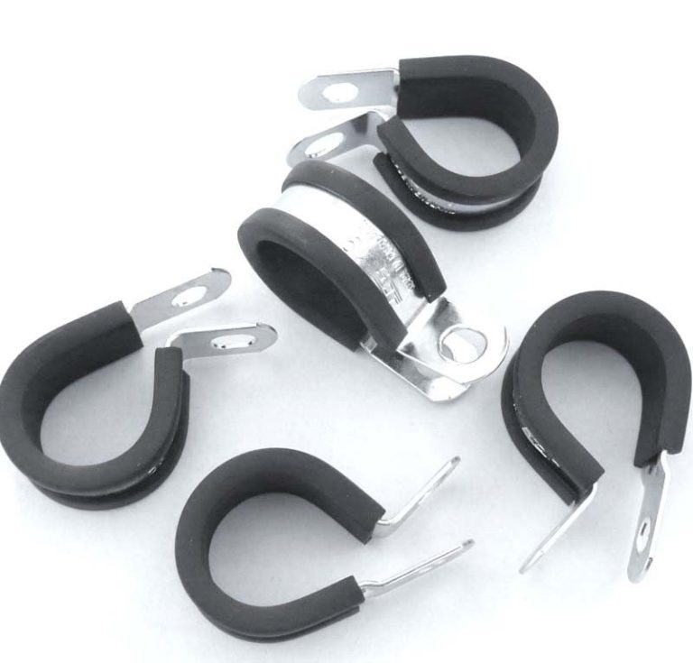 Hose P-clips quality rubber lined (14mm)