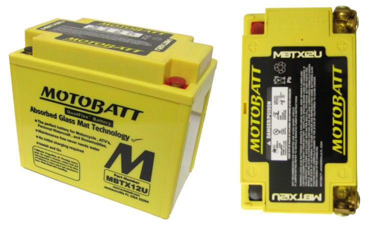 Motobatt AGM Battery MBTX12U 12v 14AH