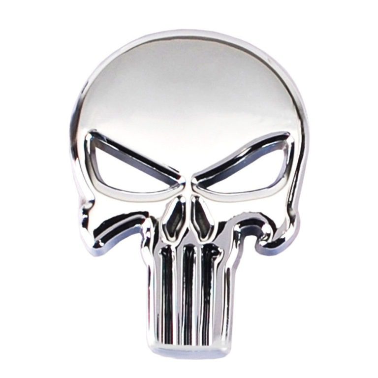Punisher Skull 3D Metal Emblem Badge sticker