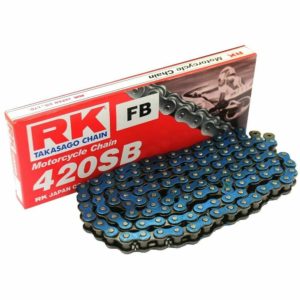 RK Open Chain Blue 420SB/126 with Spring Link
