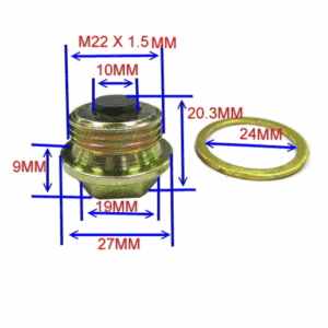 MAGNETIC OIL DRAIN PLUG M22X1.50 WITH WASHER
