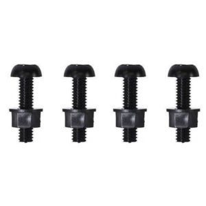 Motorcycle Number plate Bolts and Nuts Black Nylon