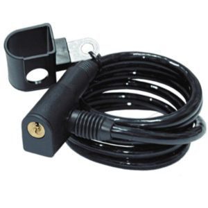 Motorcycle Cable Lock 8×1500 mm Black
