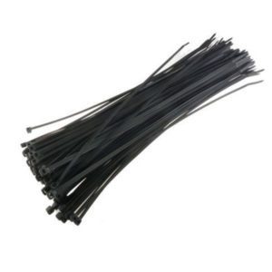 CABLE TIES zip tie wraps – BLACK 200 x (245mm x 4.8mm)