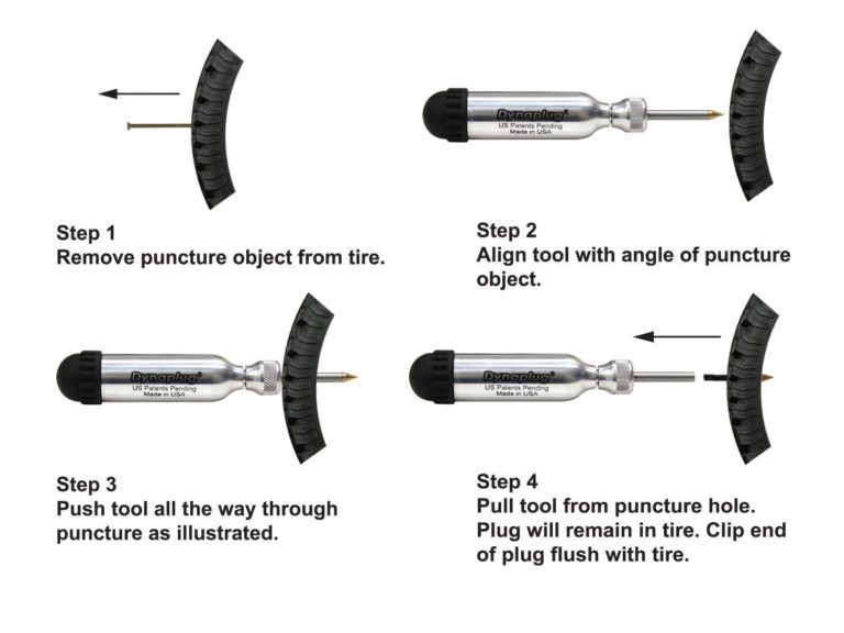 Tubeless tire repair kit Dyna plug ultralite aluminum