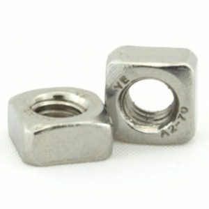 Stainless Steel Motorcycle Battery Square Nut x 2