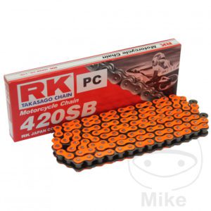 RK Standard 420SB 112 L Orange Open Chain With Split Link for Honda Motorcycle