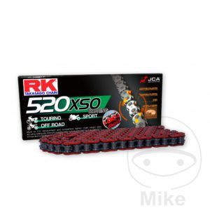 RK X-Ring Red 520XSO/112 Open Chain With Rivet Link for Aprilia Motorcycle