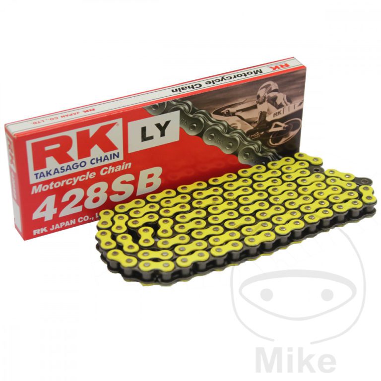 RK STD Neon Yellow 428SB/140 Open Chain With Spring Link for Beta Motorcycle