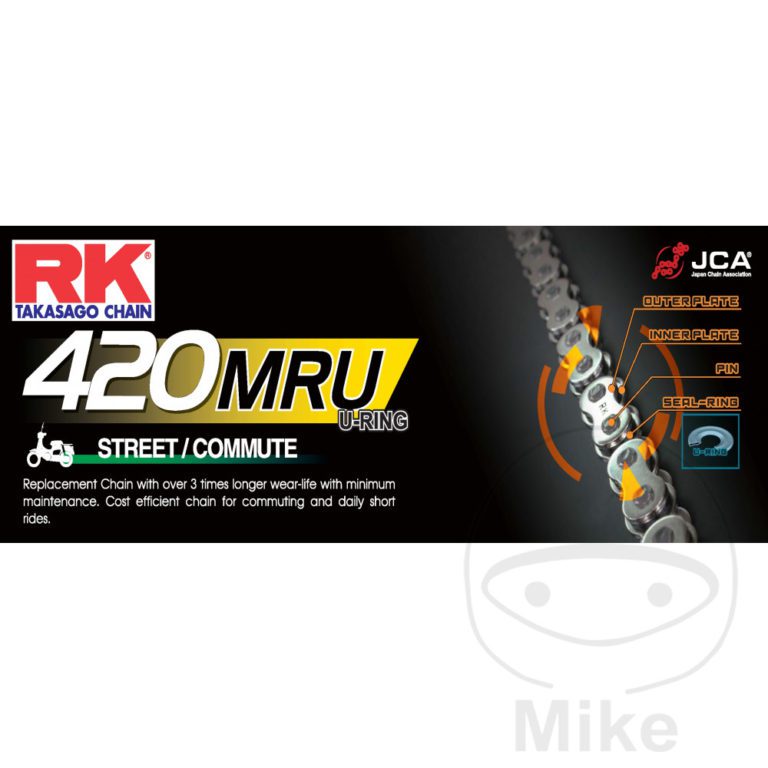 RK U-Ringkette 420MRU/104 Open Chain With Clip Link for Honda Motorcycle