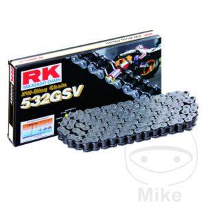 RK XW Ring 532GSV/110 Open Chain With Rivet Link for Kawasaki Motorcycle