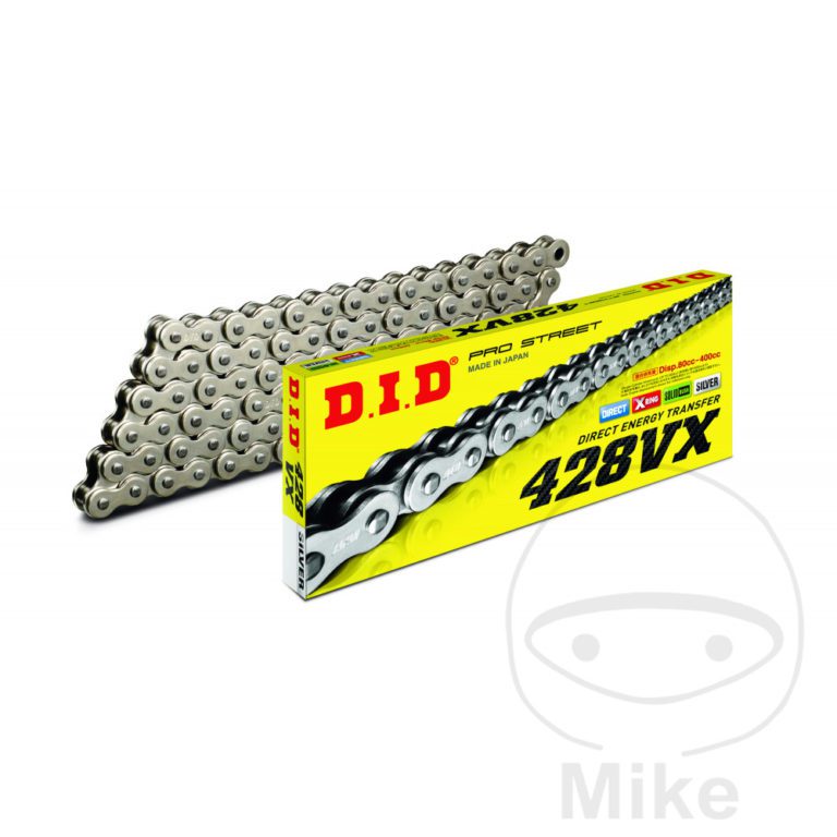 DID X-Ring Chain Silver/Silver Open Chain with Clip Link for Motorcycle 1987-21