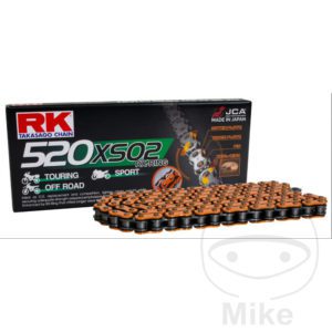 RK X-Ring Orange 520XSO2/110 Open Chain With Rivet Link for Aprilia Motorcycle