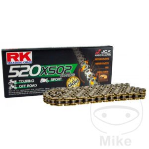 RK X-Ring Gold/Black 520XSO2/092 Open Chain With Rivet Link for Adly Motorcycle