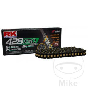 RK X-RingK Black 428XSO/132 Open Chain With Clip Link for AJP Motorcycle