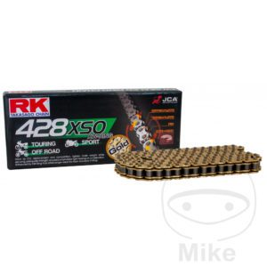 RK X-Ring Gold/Black 428XSO/132 Open Chain With Clip Link for AJP Motorcycle