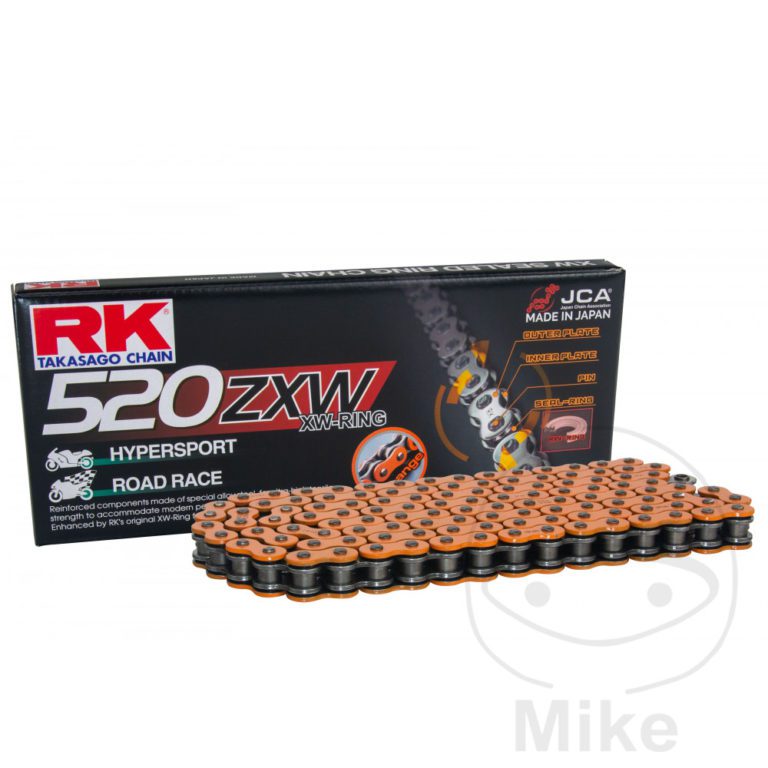 RK XW Ring OR520ZXW/112 Open Chain With Rivet Link for Honda Motorcycle