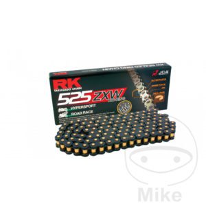 RK XW Ring Black 525ZXW/106 Open Chain With Rivet Link for Aprilia Motorcycle