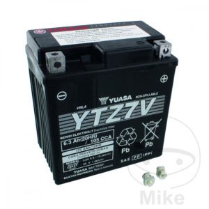 Battery YTZ7V Wet Yuasa fits Honda,Yamaha Motorcycle 2014-2022