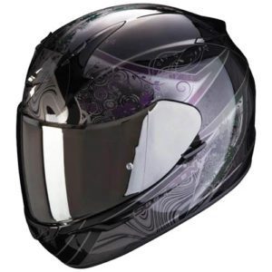Scorpion Exo-390 Clara Black Silver Helmet Small