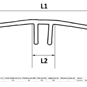 Handlebar1”Chrome fits Honda Vt1100,Vt750,YamahaXvs650,Xvs1100,Vx1600 Motorbike