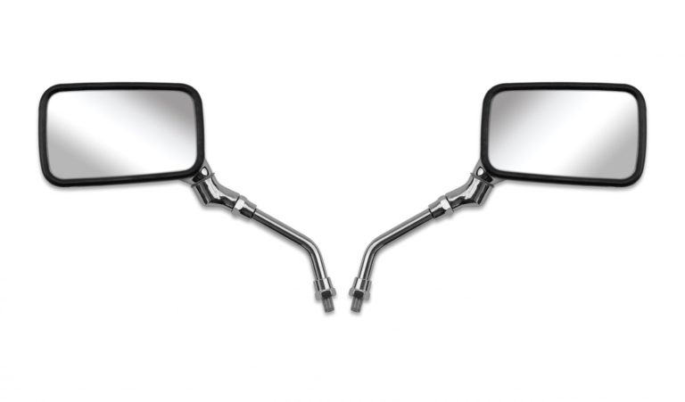 Mirror fits Left & Right 10mm Chrome Rectangle Yamaha Thread Motorbikes