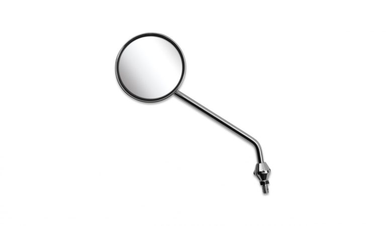 Mirror fits Left 8mm Chrome Round Early Honda (Knuckle Type) Motorbikes