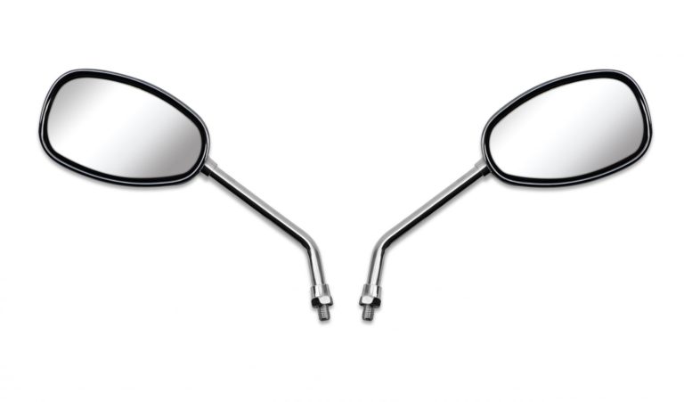 Mirror fits 10mm Chrome Tear Drop Left or Right Long E-Marked Motorbikes