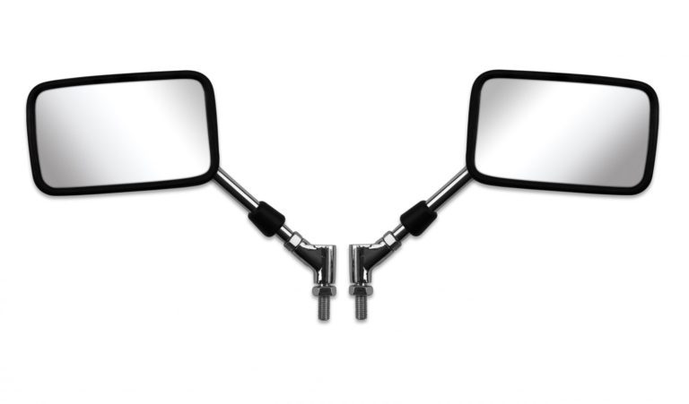 Mirror fits Left & Right 10mm Chrome Rectangle Suzuki Style E-Marked Motorbikes