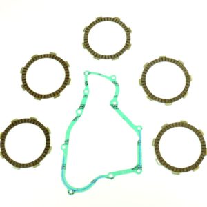 Clutch Friction Plate & Cover Gasket Kit fits Honda Cr80, Cr85 Motorbikes