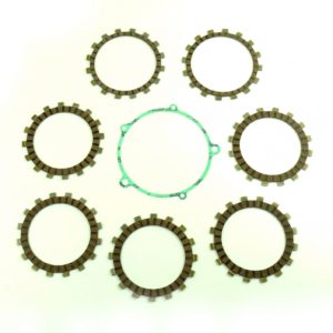 Clutch Friction Plate & Cover Gasket Kit fits Yamaha Yz125 89-90 Motorbikes