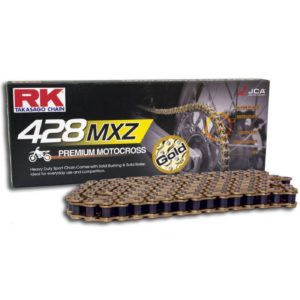 RK Chain Heavy Duty Mxz Premium Motocross Pro-Mx Gold 428-114L for Motorbikes