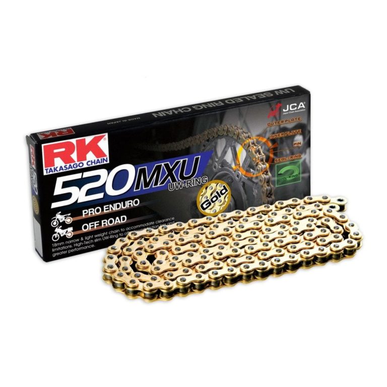 Chain Heavy Duty Narrow Uw-Ring Motocross&EnduroGold Mxu 520-120L for Motorbike