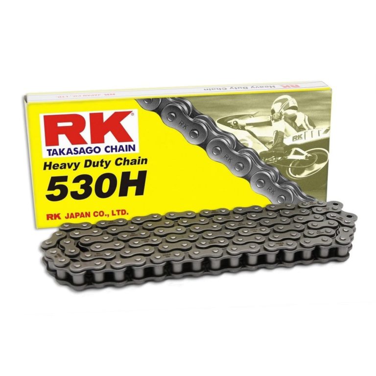 RK Chain Heavy Duty Black 530H 530-112L (34.3Kn) for Motorbikes