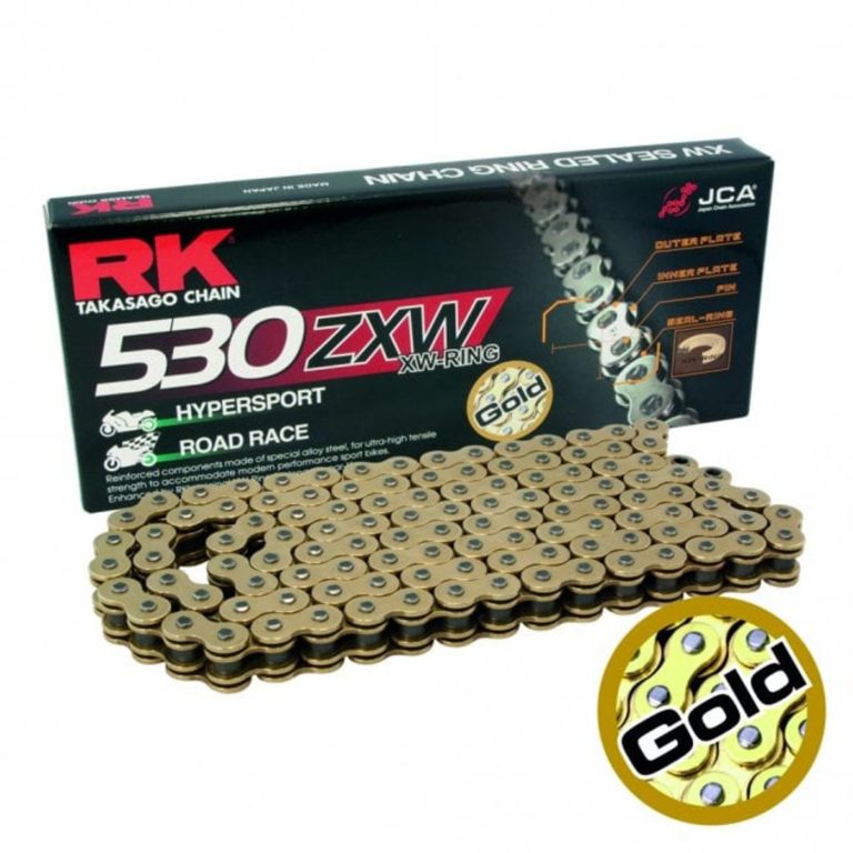 RK Chain Super Heavy Duty Xw-Ring Gold Zxw 530-096L (49.8Kn) for Motorbikes