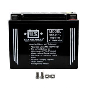 US Powersports Battery USX24HL C50N18L,CTX24 Sealed 12v 24AH L:205 x H:162 xW:87