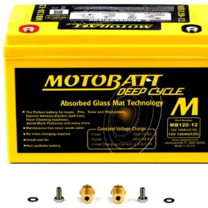 Motobatt Deep Cycle Battery MB130-12 L:330mm x H:215mm x W:170mm (BCI Group 32)