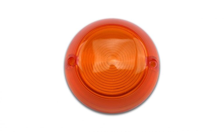 Indicator Lens fits Yamaha Rd125Dx,Rd200Dx Std. Circle Pattern Amber Motorbikes