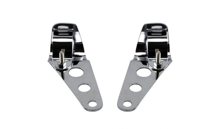 Headlight Brackets Chrome To Fit 30mm to 37mm Forks for Motorbikes