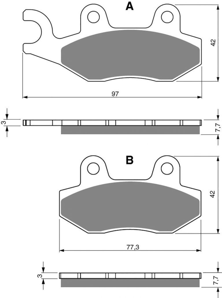 Goldfren AD002,VD340,FA135,FA214,FA202,FDB497,SBS611 for Motorbikes