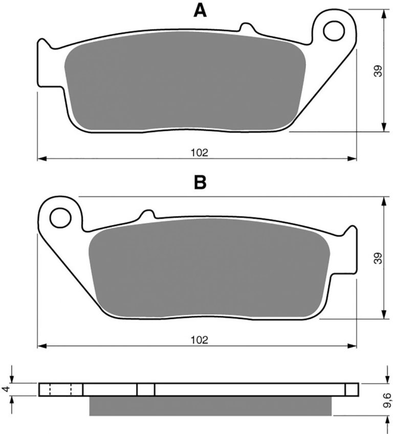 Goldfren AD014,VD156/2,FA142/2,FA196,FDB664,SBS700 for Motorbikes