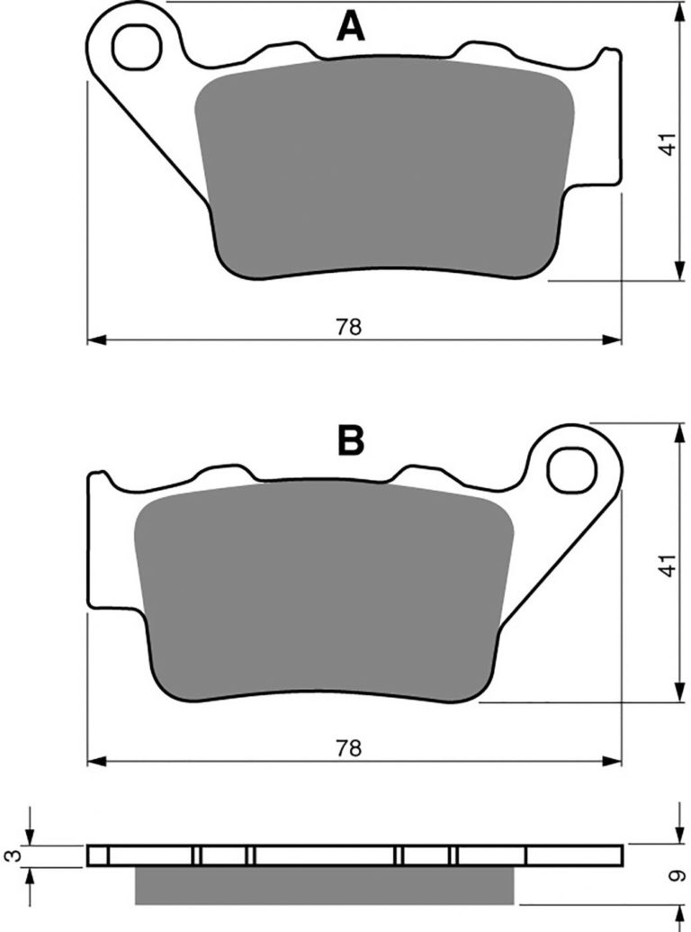 Goldfren AD023,VD953,FA208,FA213,FDB2005 fits KTM RC 125 REAR Motorbikes