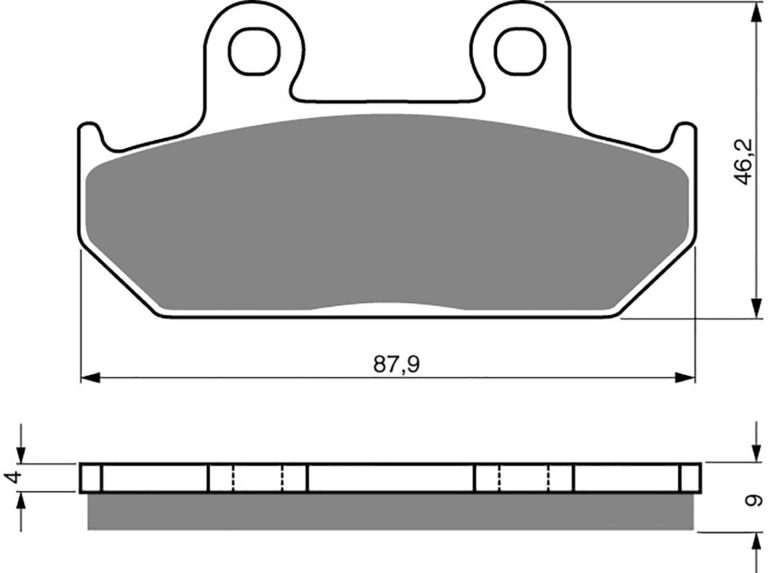 Goldfren AD024,VD143/2,FA124/2,FDB663 for Motorbikes