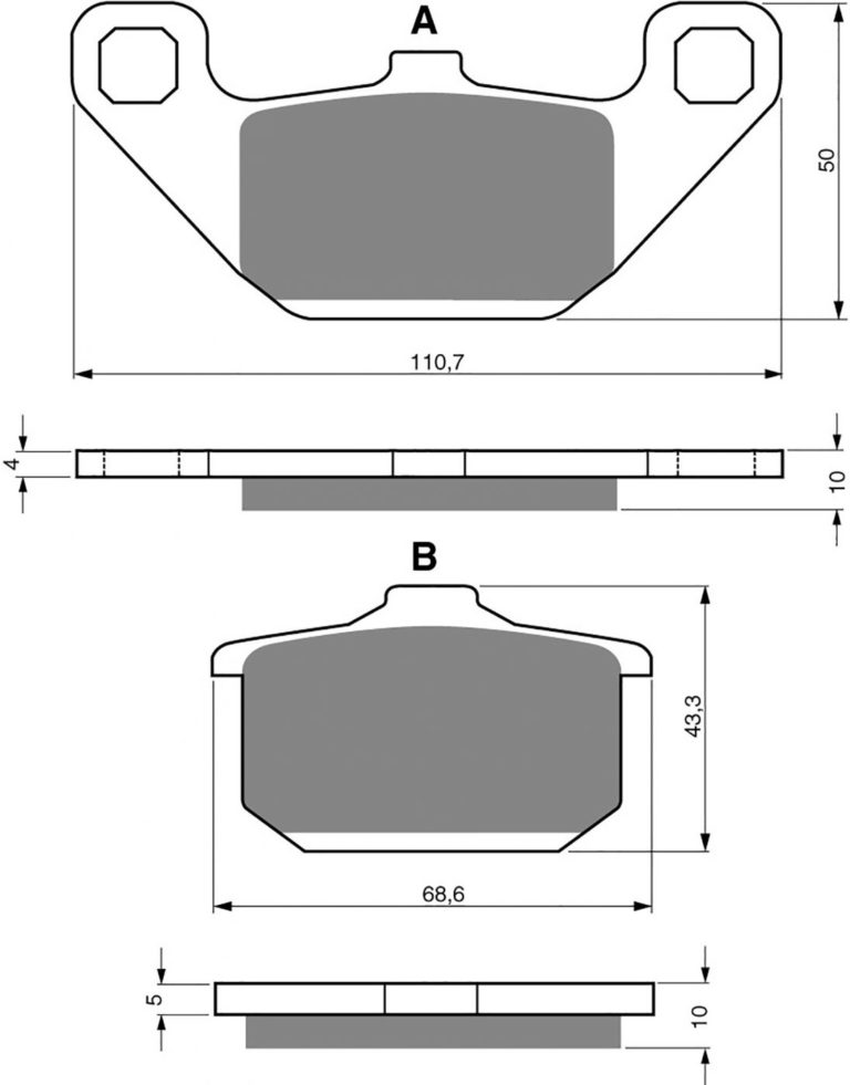 Goldfren AD037,VD426,FA85,FDB339,R,SBS557 for Motorbikes