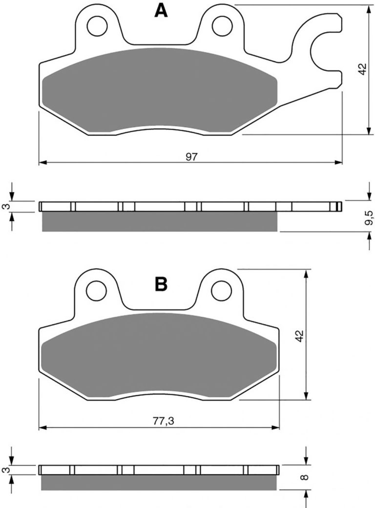 Goldfren AD088,FA165/2,FA215/2,SBS633 for Motorbikes