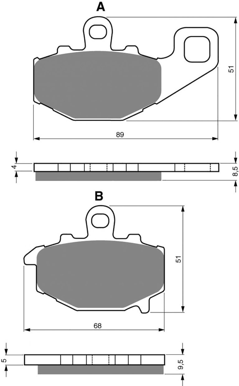 Goldfren S33-093,VD434,FA192,FDB2012/R,SBS687 for Motorbikes