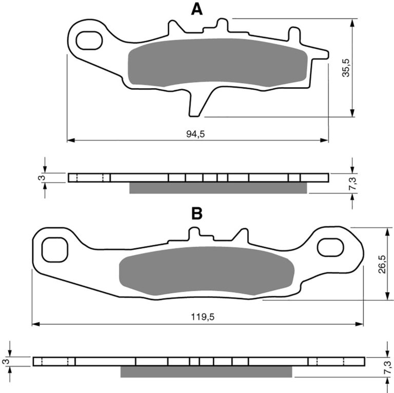 Goldfren AD108,VD438,FA258,SBS726,FA349 for Motorbikes