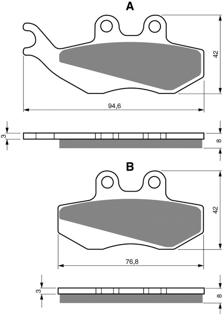 Goldfren AD122,FA194,FDB677,SBS689,VD967 for Motorbikes