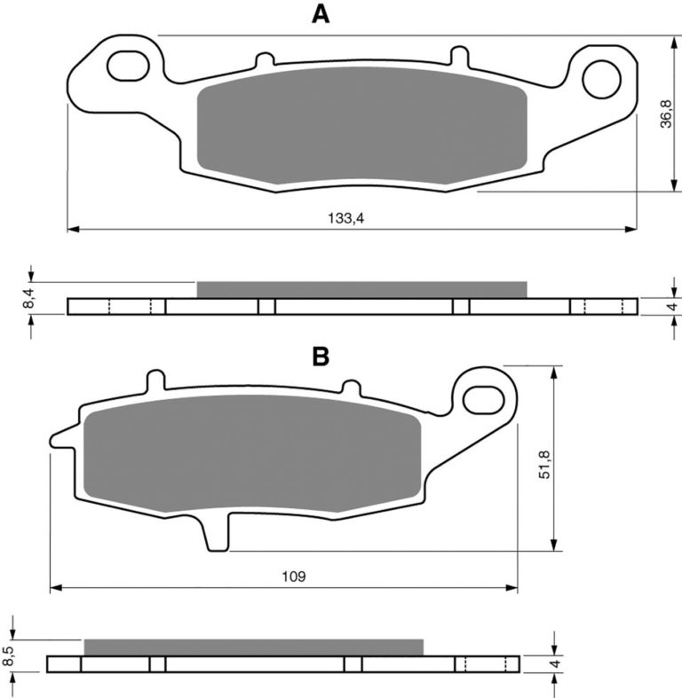 Goldfren AD124,VD435,FA231,FA259,FDB2049,SBS704 for Motorbikes