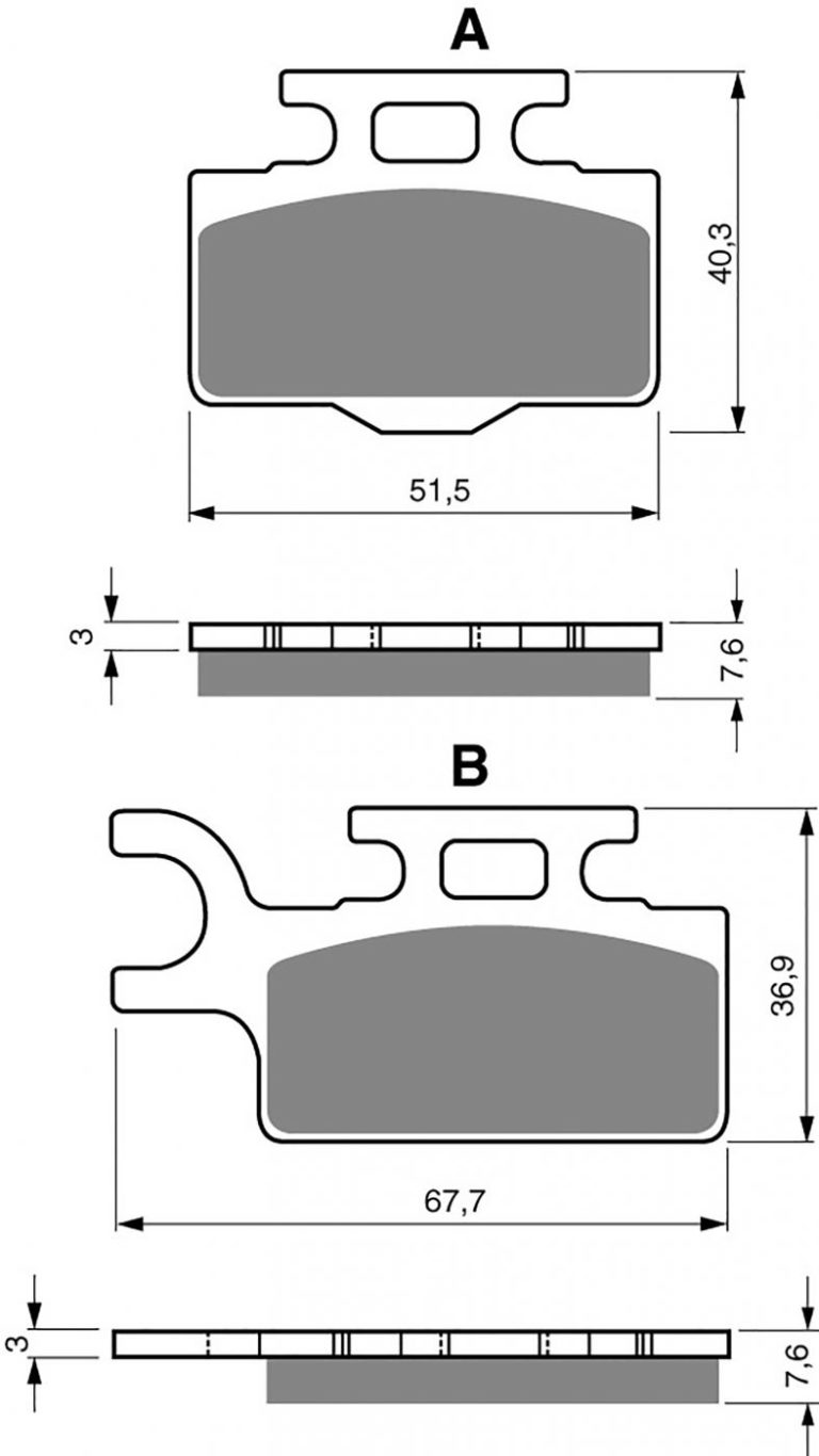 Goldfren AD167,FA302,SBS752 for Motorbikes